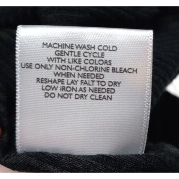 ModCloth Size Small Ribbed Knit Dress Black Drawstring Tie V Neck Long Sleeves - Picture 6 of 6